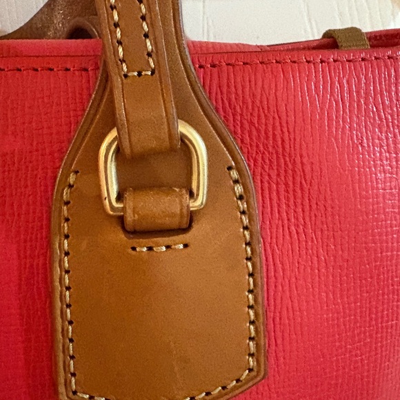 Dooney & Bourke Red and Tan Shoulder Bag - Picture 6 of 13